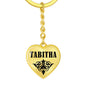 Tabitha v01 - Heart Pendant Luxury Keychain