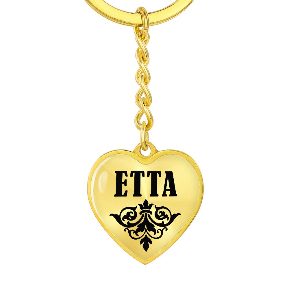 Etta v01 - Heart Pendant Luxury Keychain