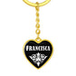 Francisca v03 - Heart Pendant Luxury Keychain