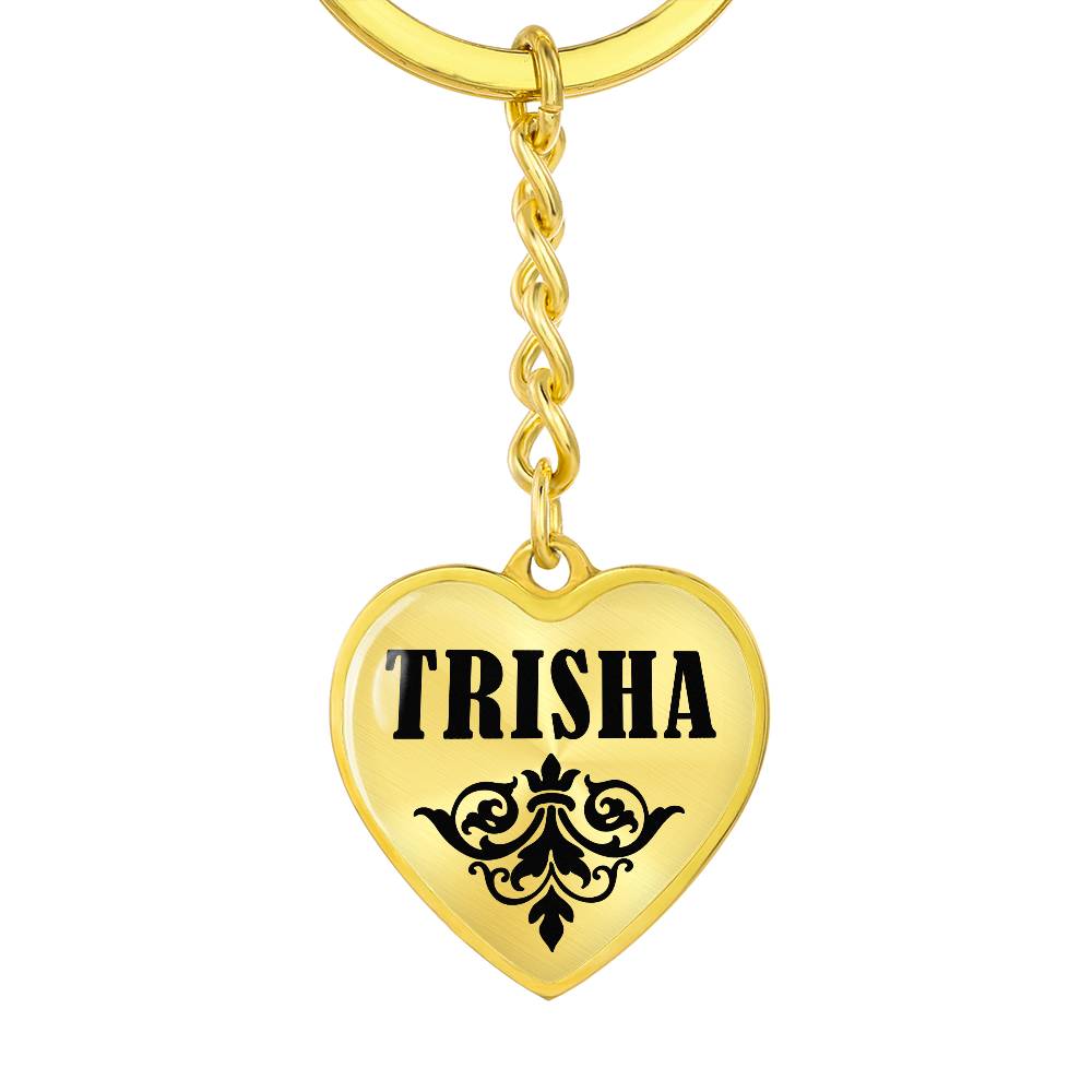 Trisha v01 - Heart Pendant Luxury Keychain