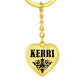 Kerri v01 - Heart Pendant Luxury Keychain