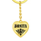 Bonita v01 - Heart Pendant Luxury Keychain