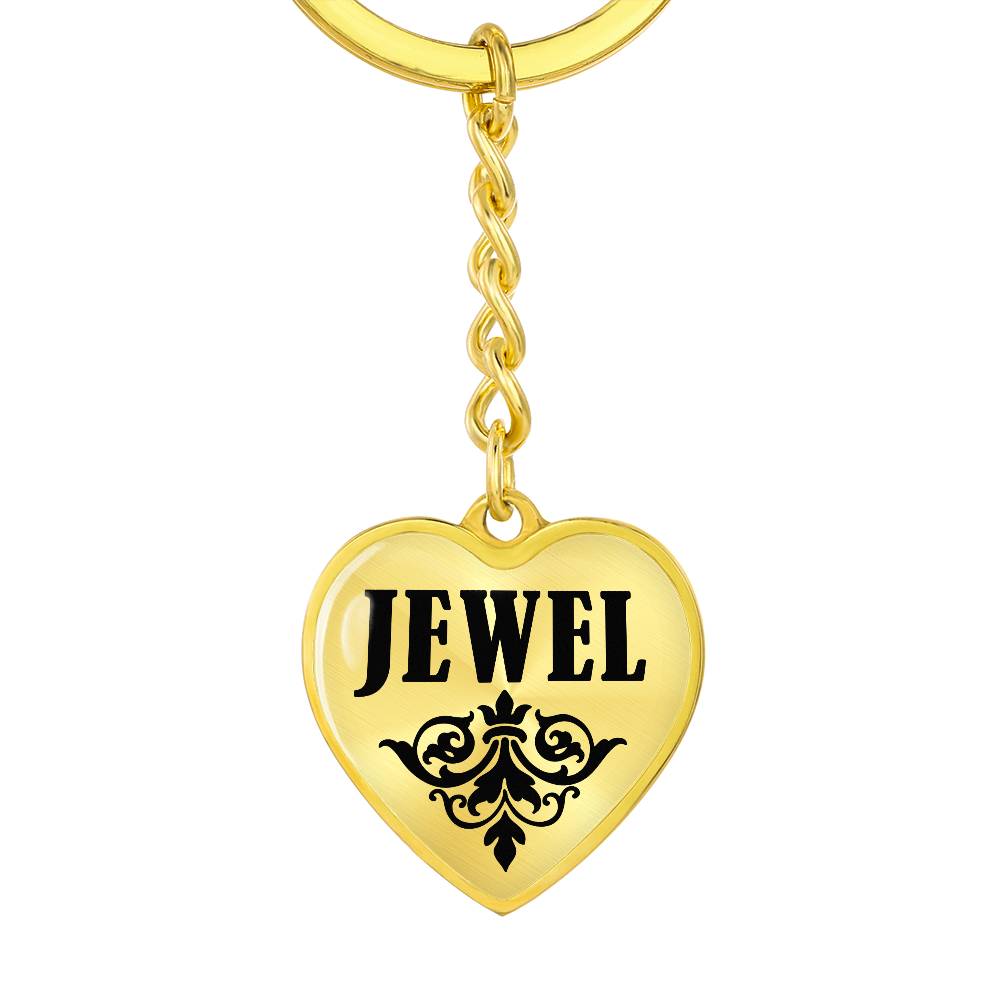 Jewel v01 - Heart Pendant Luxury Keychain