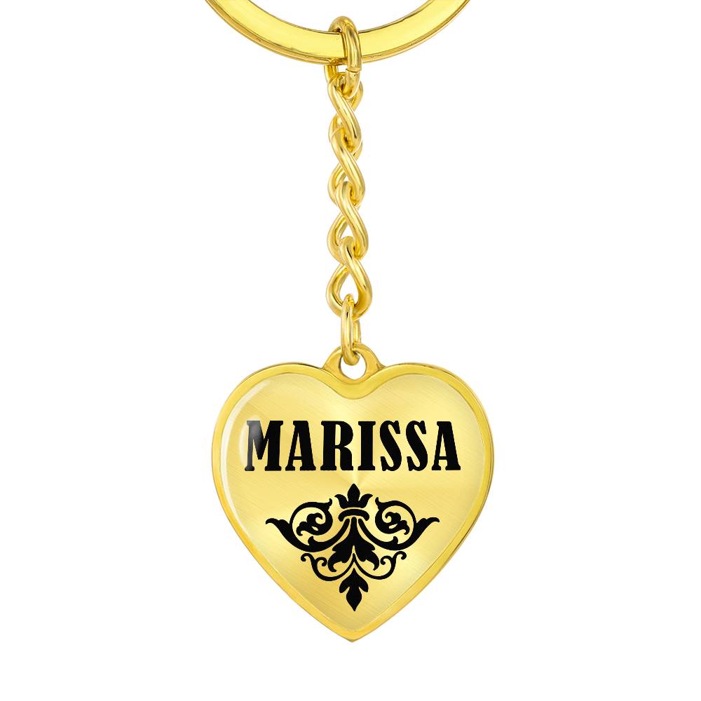 Marissa v01 - Heart Pendant Luxury Keychain