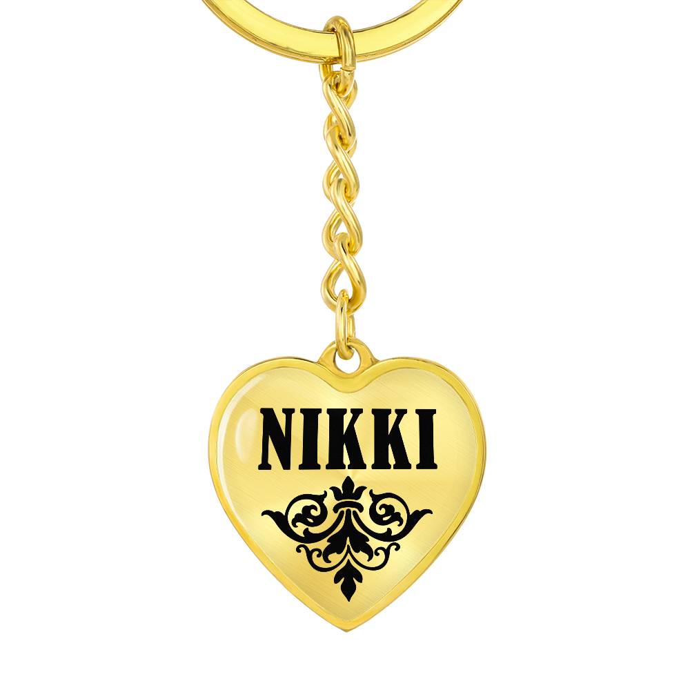 Nikki v01 - Heart Pendant Luxury Keychain