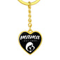 Mama, Est. 1960 v3 - Heart Pendant Luxury Keychain