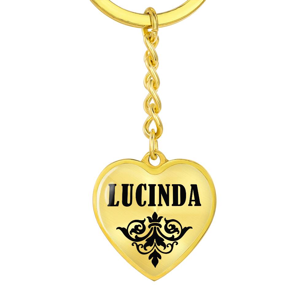 Lucinda v01 - Heart Pendant Luxury Keychain