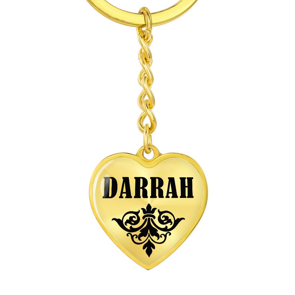 Darrah v01 - Heart Pendant Luxury Keychain