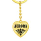 Aurora v01 - Heart Pendant Luxury Keychain