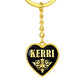 Kerri v02 - Heart Pendant Luxury Keychain