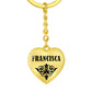Francisca v01 - Heart Pendant Luxury Keychain