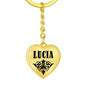 Lucia v01 - Heart Pendant Luxury Keychain