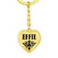 Effie v01 - Heart Pendant Luxury Keychain
