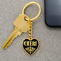 Cheri v02 - Heart Pendant Luxury Keychain