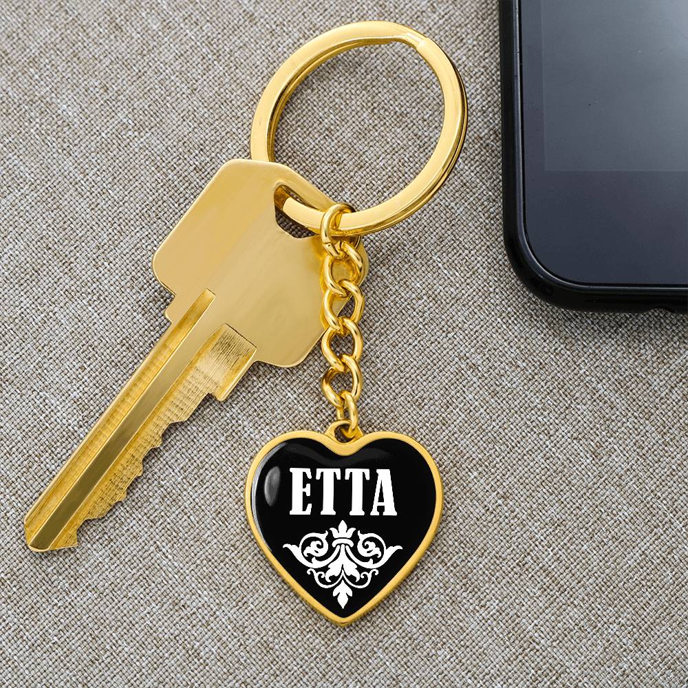 Etta v03 - Heart Pendant Luxury Keychain