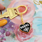 Norma v01w - Heart Pendant Luxury Keychain
