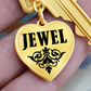 Jewel v01 - Heart Pendant Luxury Keychain