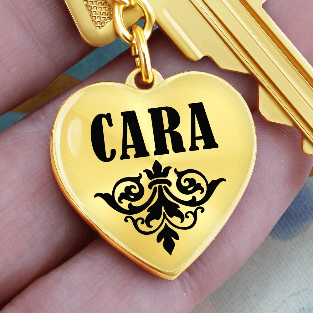 Cara v01 - Heart Pendant Luxury Keychain