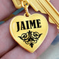 Jaime v01 - Heart Pendant Luxury Keychain