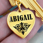 Abigail v01 - Heart Pendant Luxury Keychain