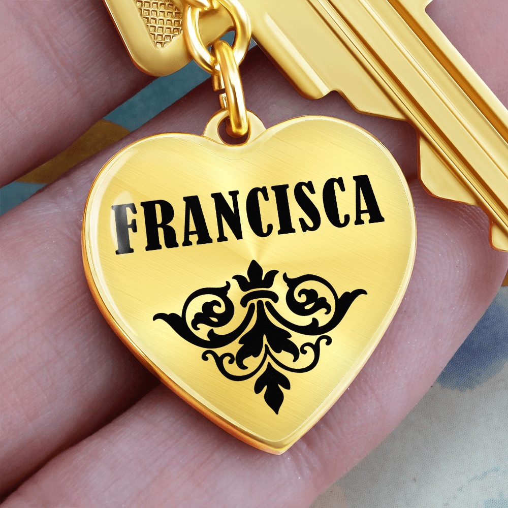 Francisca v01 - Heart Pendant Luxury Keychain
