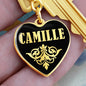 Camille v02 - Heart Pendant Luxury Keychain