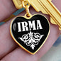 Irma v01w - Heart Pendant Luxury Keychain