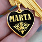 Marta v02 - Heart Pendant Luxury Keychain