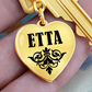 Etta v01 - Heart Pendant Luxury Keychain
