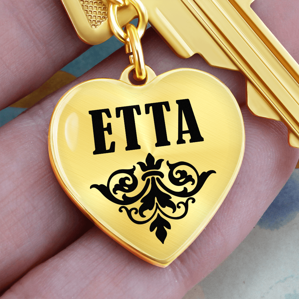 Etta v01 - Heart Pendant Luxury Keychain