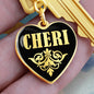 Cheri v02 - Heart Pendant Luxury Keychain