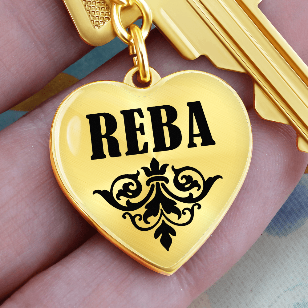Reba v01 - Heart Pendant Luxury Keychain