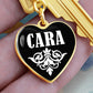 Cara v03 - Heart Pendant Luxury Keychain