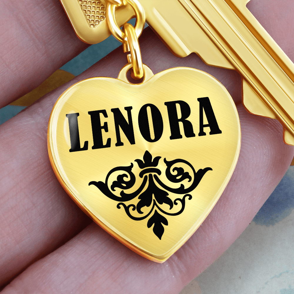 Lenora v01 - Heart Pendant Luxury Keychain