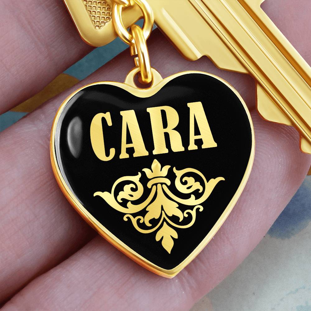 Cara v02 - Heart Pendant Luxury Keychain