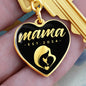 Mama, Est. 2024 v2 - Heart Pendant Luxury Keychain