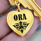 Ora v01 - Heart Pendant Luxury Keychain