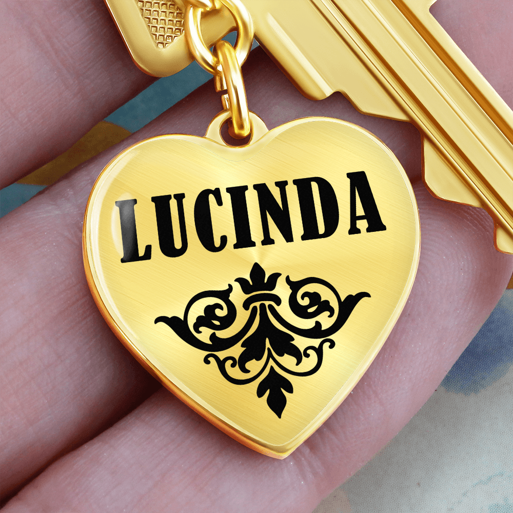Lucinda v01 - Heart Pendant Luxury Keychain