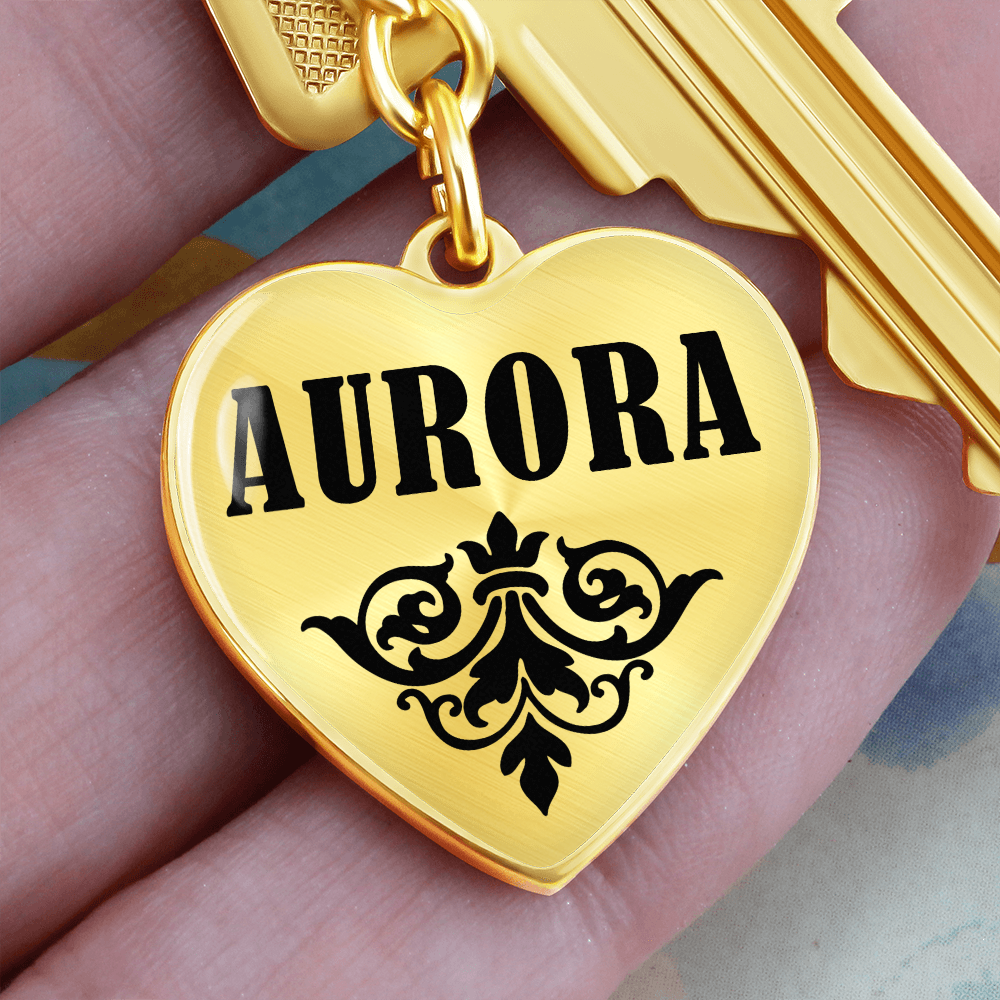 Aurora v01 - Heart Pendant Luxury Keychain
