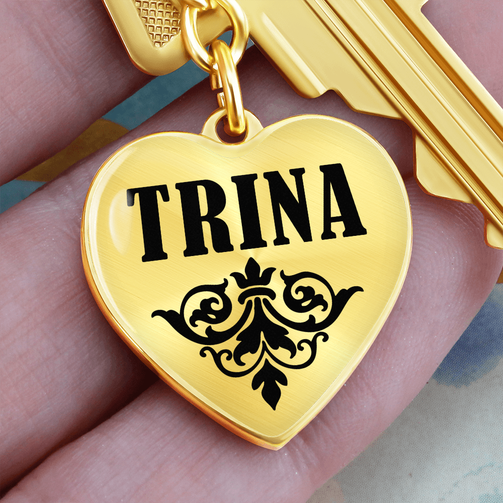 Trina v01 - Heart Pendant Luxury Keychain