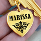 Marissa v01 - Heart Pendant Luxury Keychain