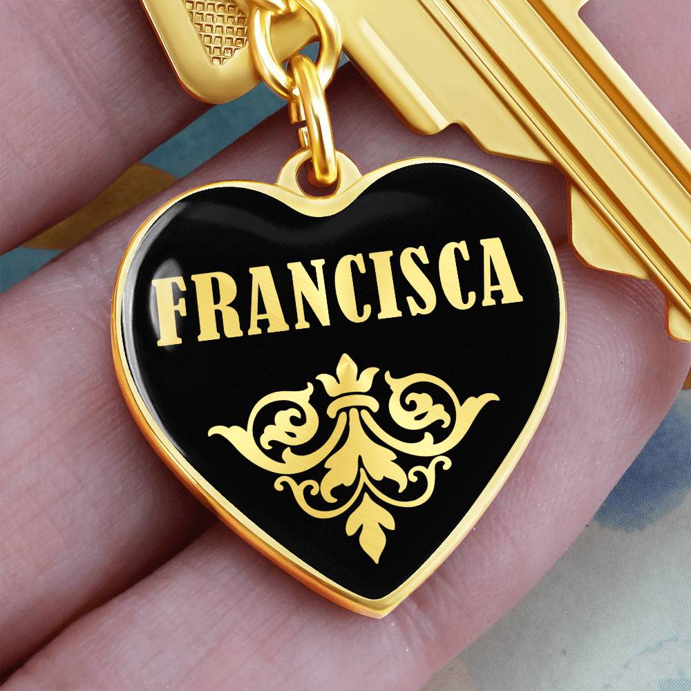 Francisca v02 - Heart Pendant Luxury Keychain