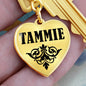 Tammie v01 - Heart Pendant Luxury Keychain