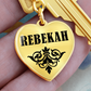 Rebekah v01 - Heart Pendant Luxury Keychain