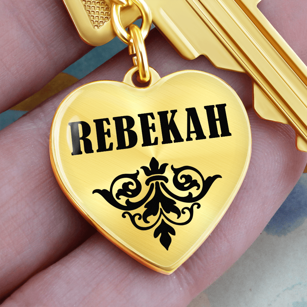 Rebekah v01 - Heart Pendant Luxury Keychain