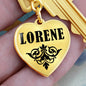 Lorene v01 - Heart Pendant Luxury Keychain