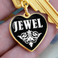 Jewel v03 - Heart Pendant Luxury Keychain