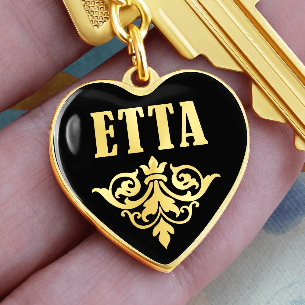 Etta v02 - Heart Pendant Luxury Keychain