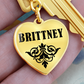 Brittney v01 - Heart Pendant Luxury Keychain