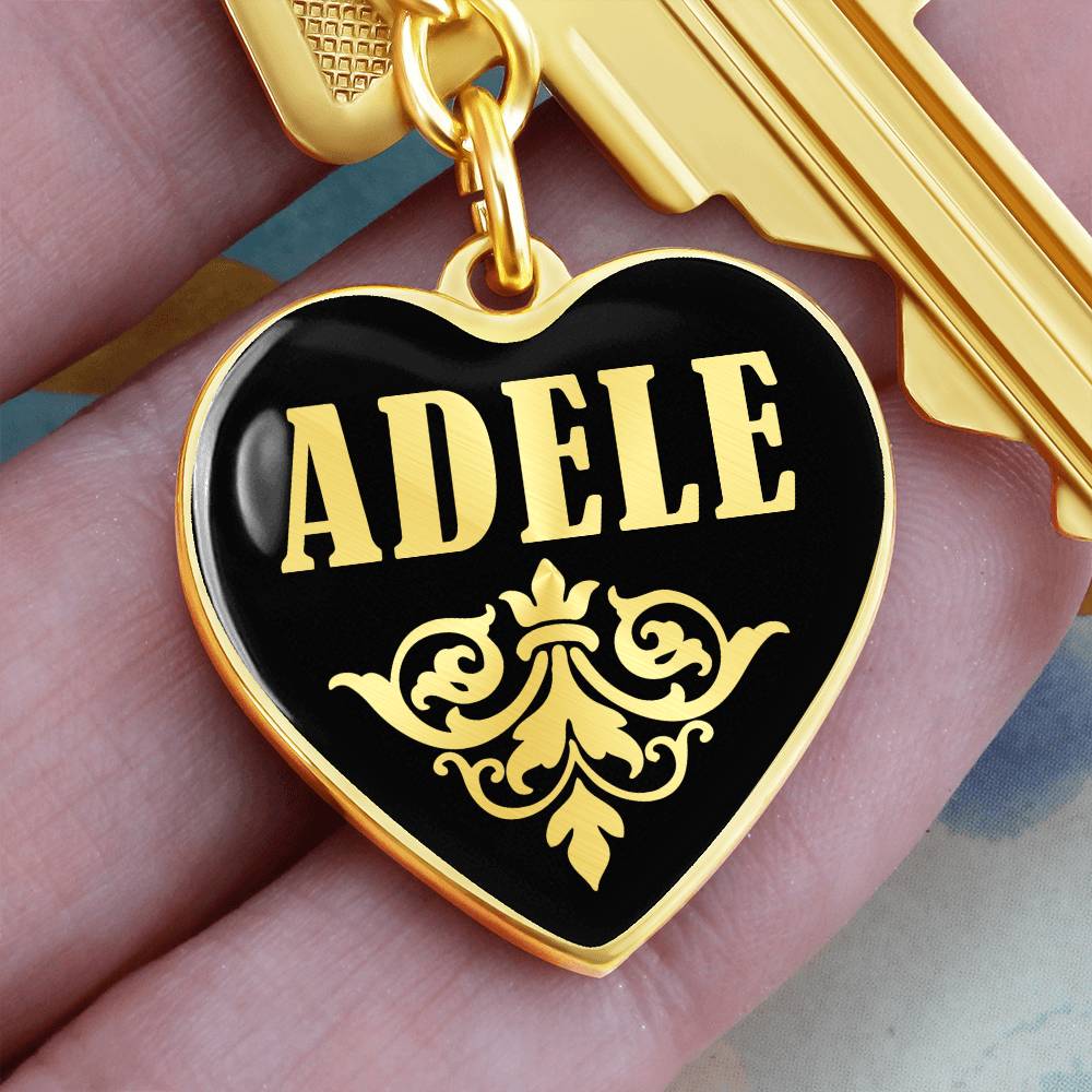 Adele v02 - Heart Pendant Luxury Keychain